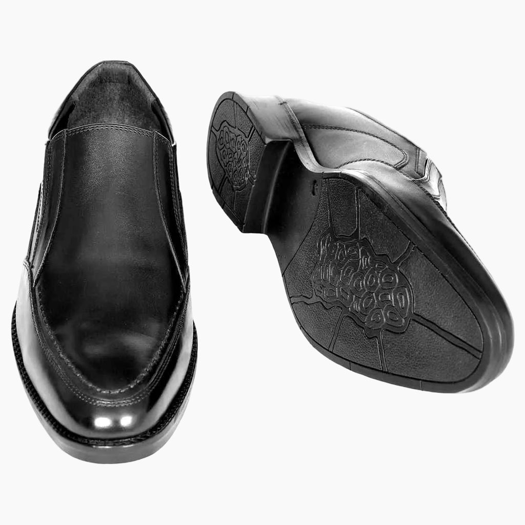 OHM New York Vamp Stitched Dress Leather Slip-On Shoes