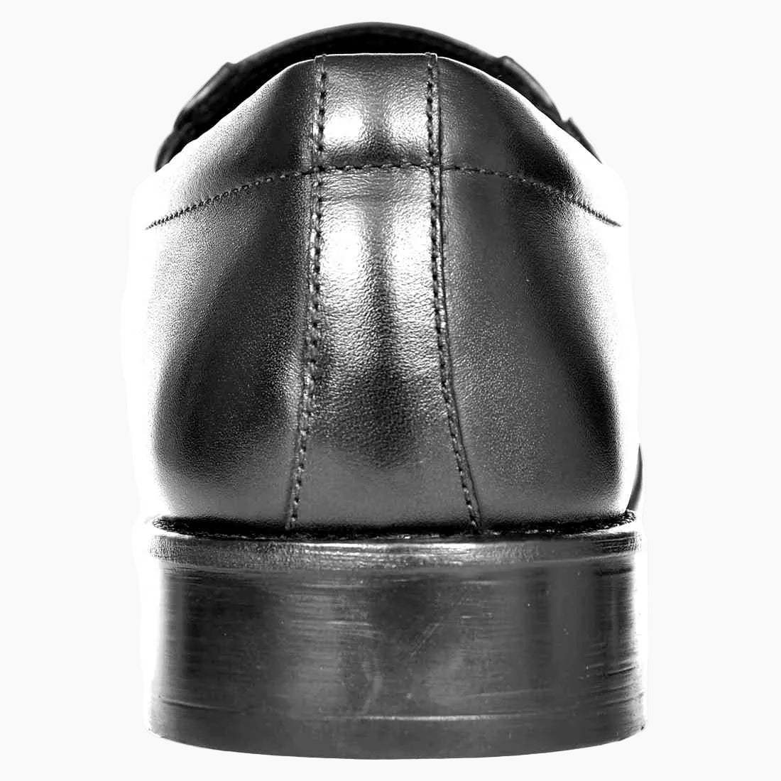 OHM New York Vamp Stitched Dress Leather Slip-On Shoes