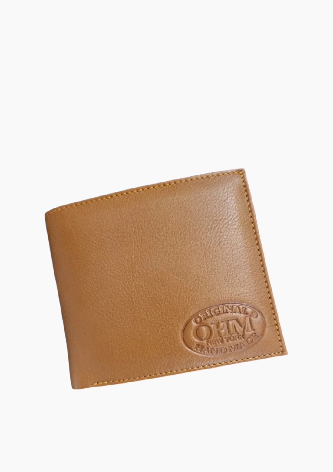 OHM Vertical Card Slot Leather Wallet Tan
