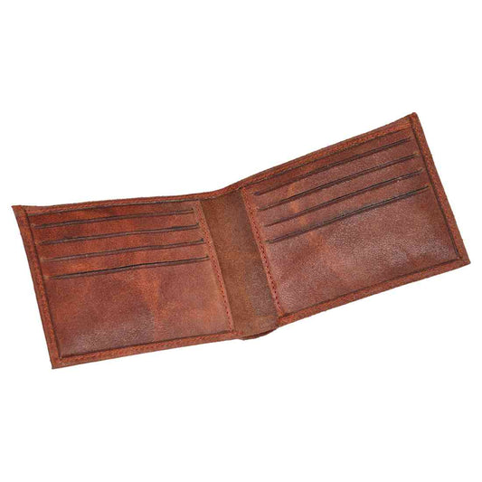 OHM New York Vintage Bill Fold Wallet in Vintage Red Color
