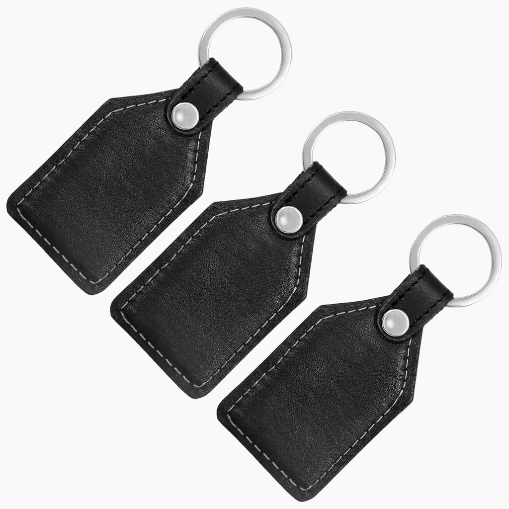 Pack of 3 Genuine Leather Key Chains