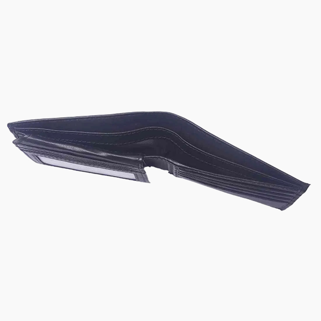 OHM New York Plain Leather Wallet with ID Window