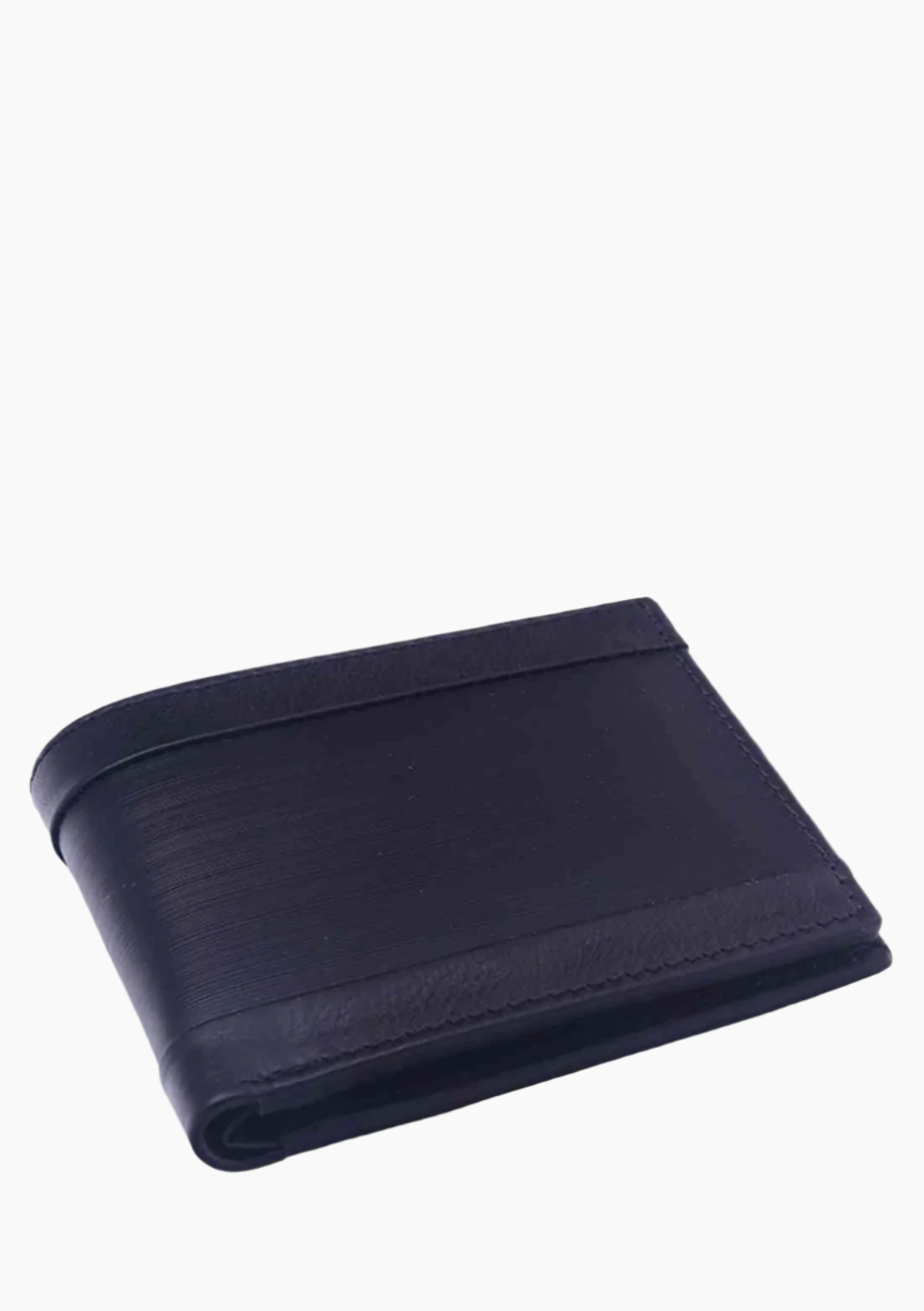 OHM Horizontal Lining Textured Leather Wallet