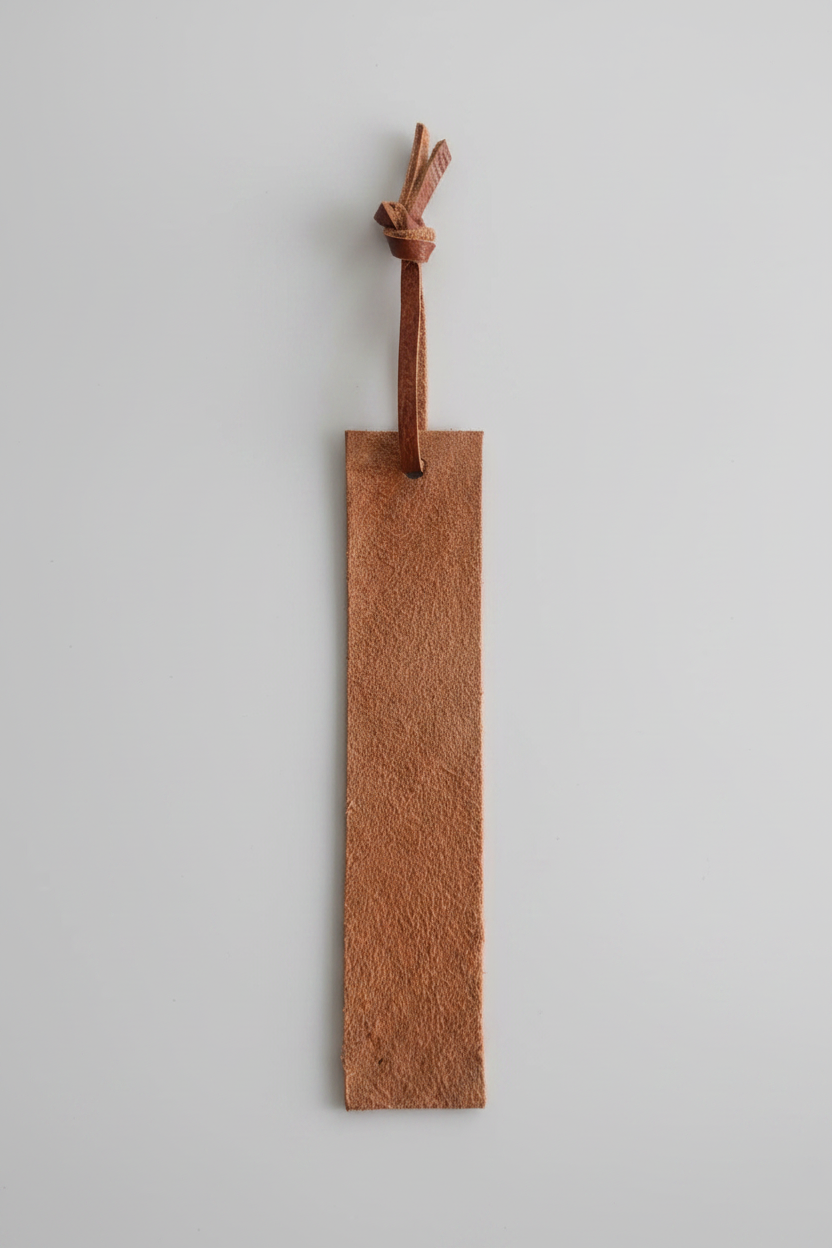 Pebbled Leather Bookmark