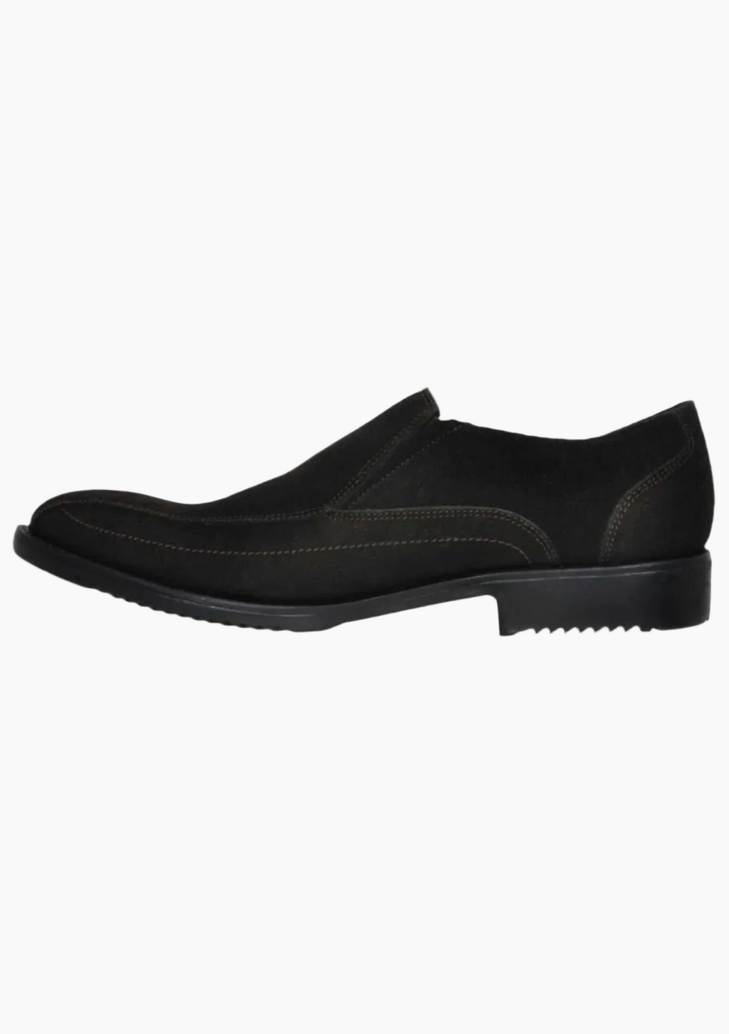 OHM Classic Leather Slip-On Shoes with Cushioned Insole