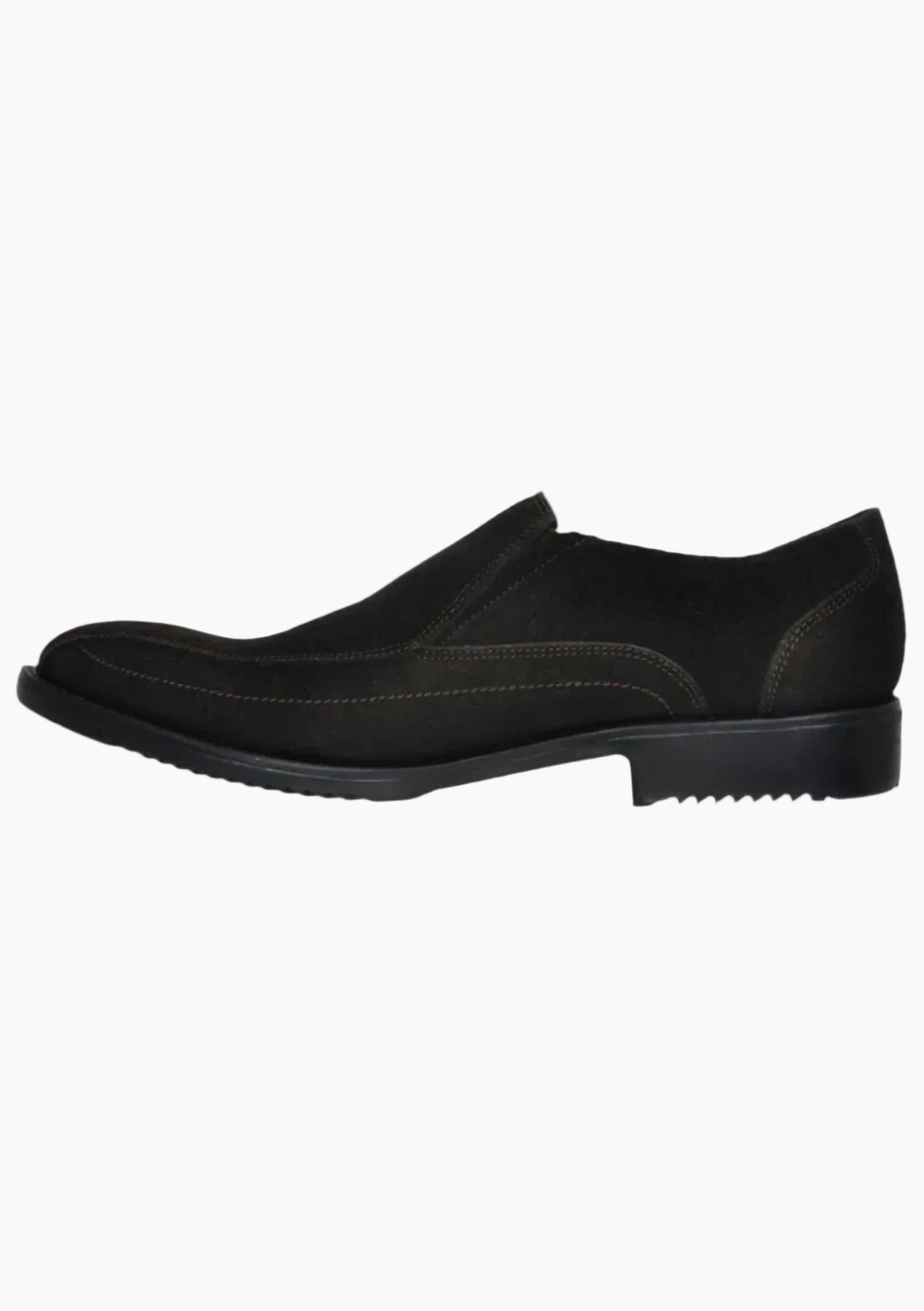 OHM Classic Leather Slip-On Shoes with Cushioned Insole