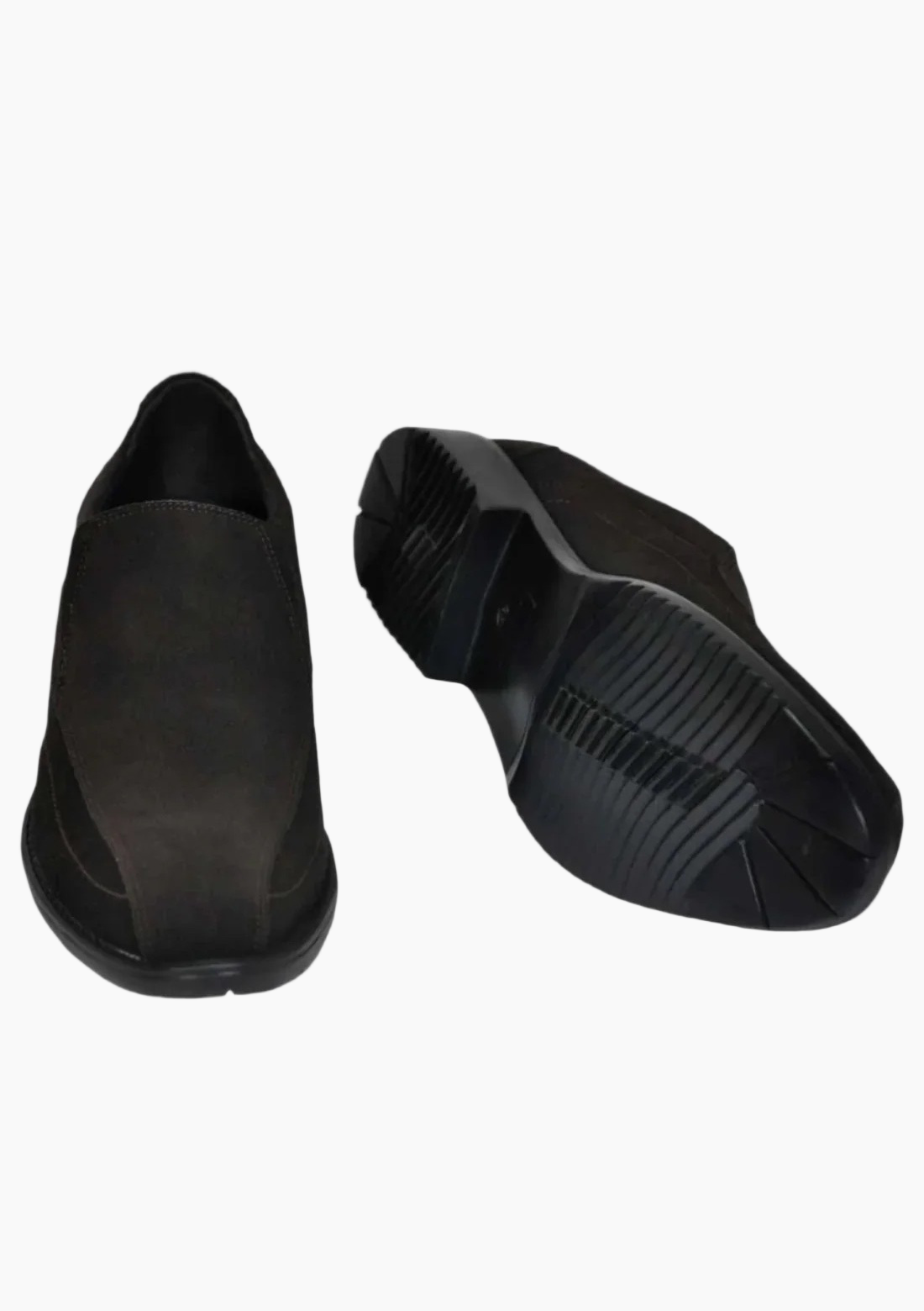 OHM Classic Leather Slip-On Shoes with Cushioned Insole