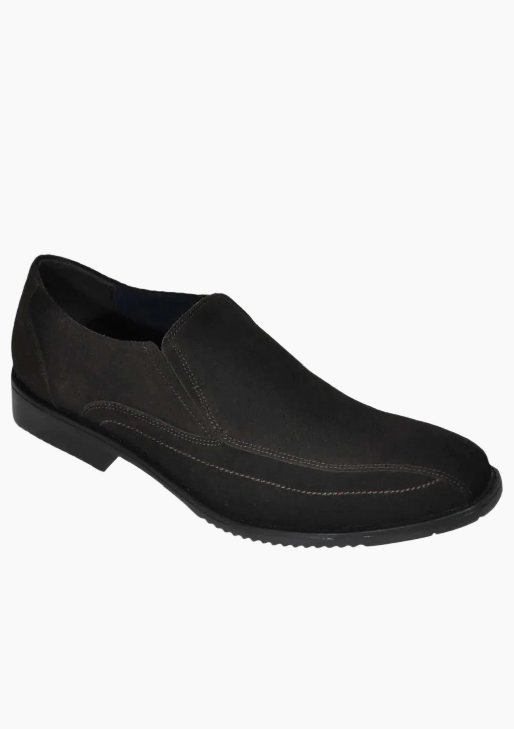 OHM Classic Leather Slip-On Shoes with Cushioned Insole