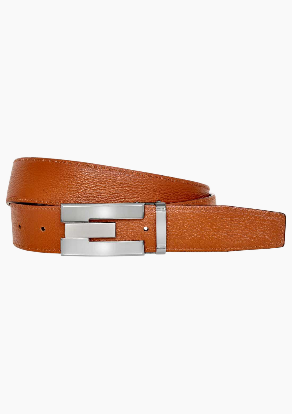 OHM Soft Leather Perimeter Stitched Handmade Reversible Belts