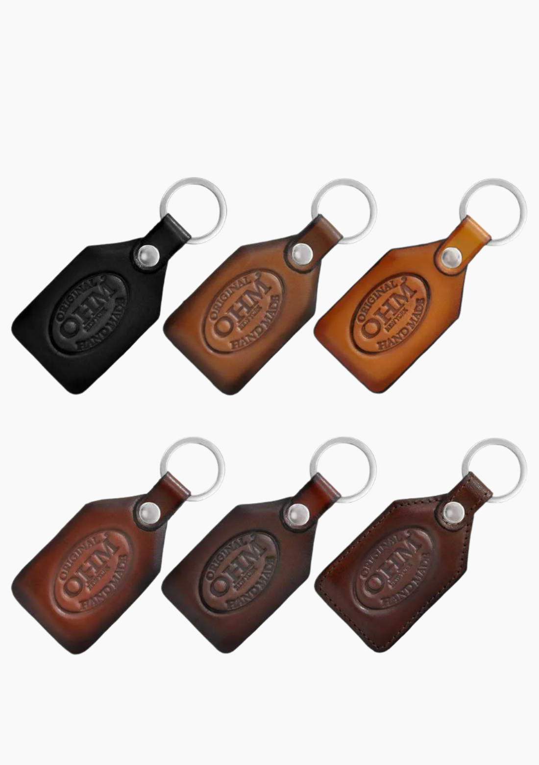 100-Piece Leather Keychain Set – Assorted Styles, Brand Embossing Optional