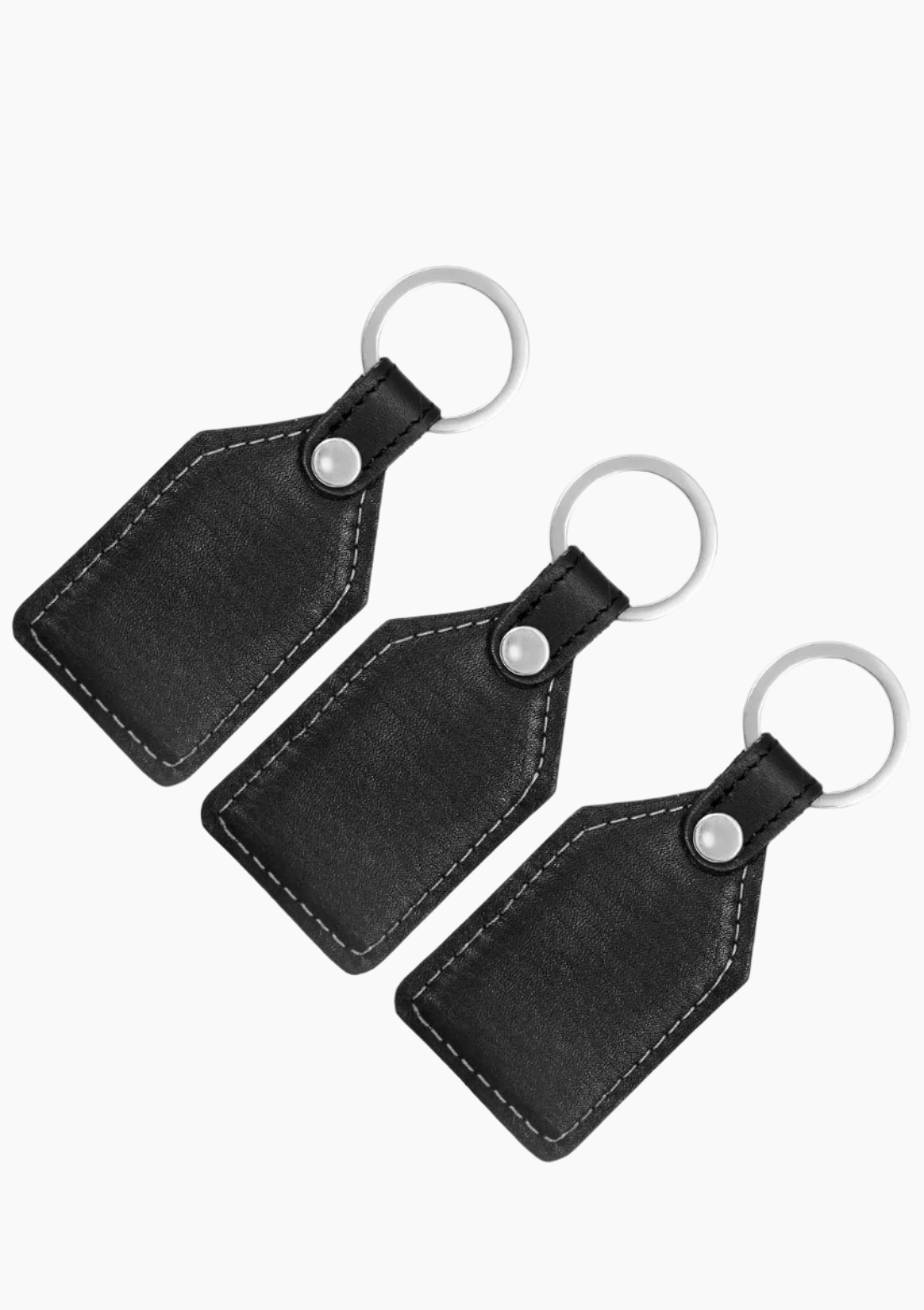 100-Piece Leather Keychain Set – Assorted Styles, Brand Embossing Optional
