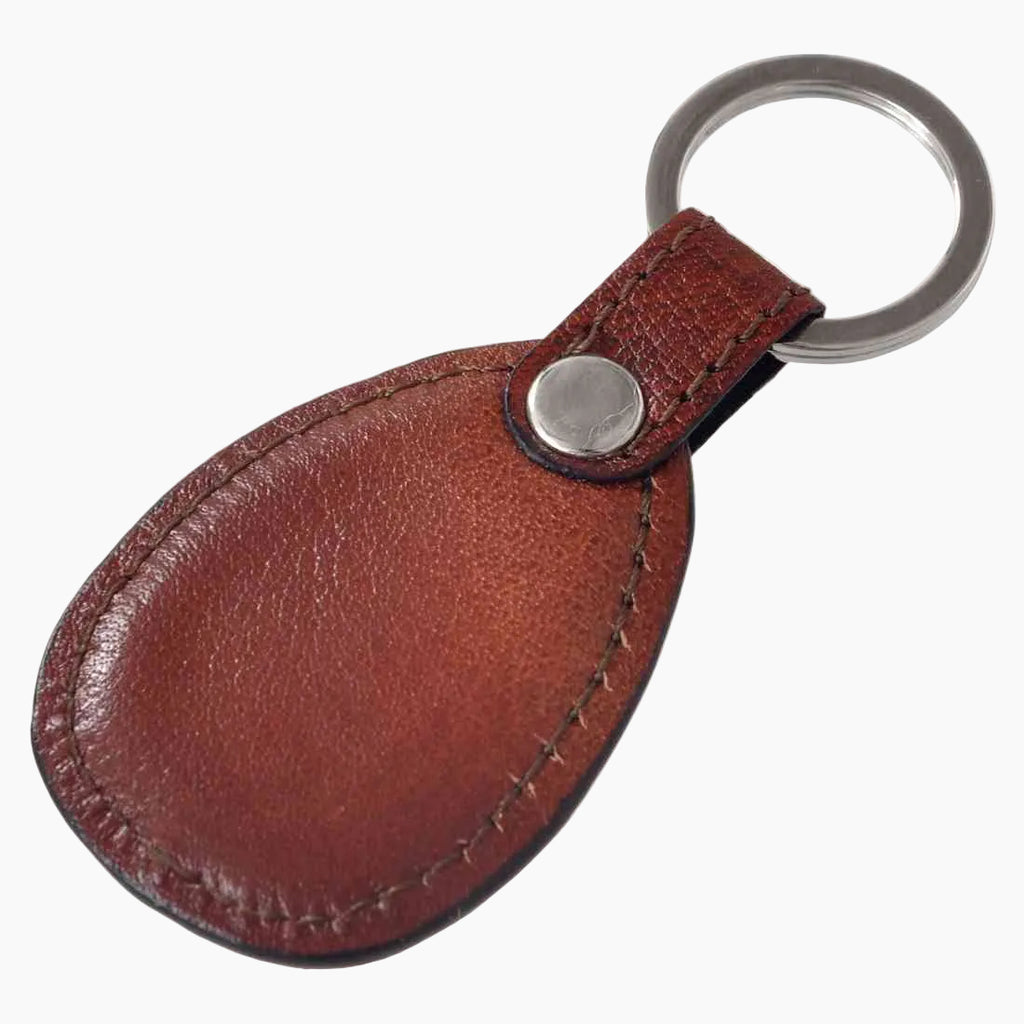 OHM New York Leather Key Chains Oxblood