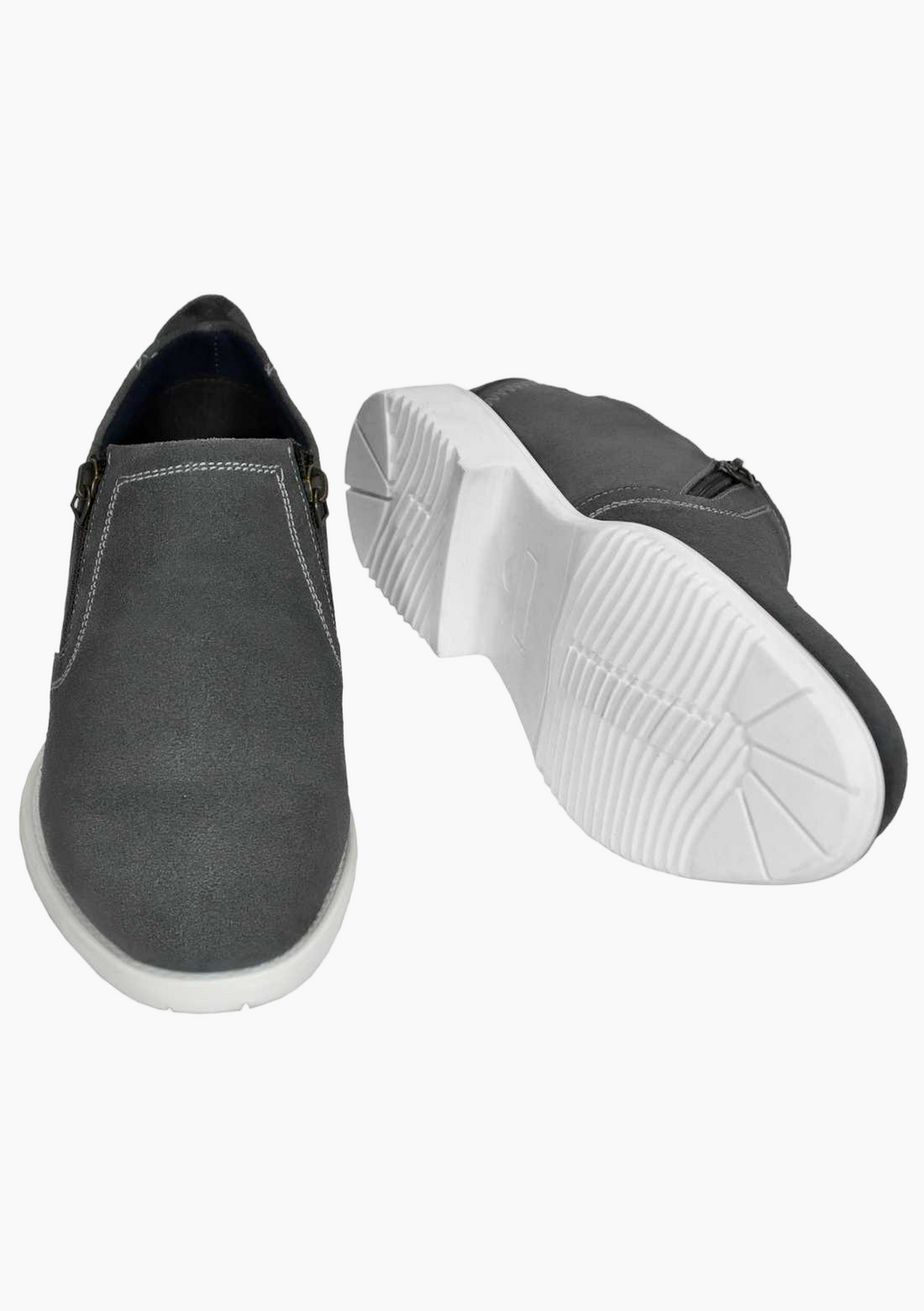 OHM Minimalist Slip-On Stitched Leather Shoes