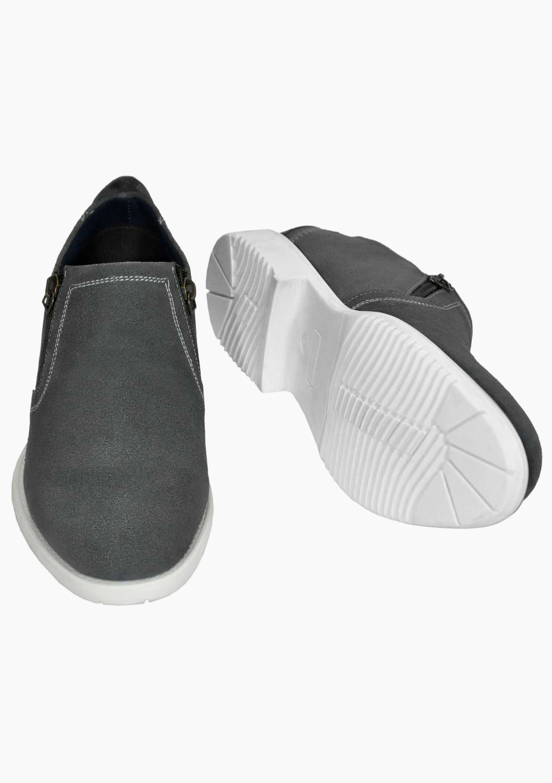 OHM Minimalist Slip-On Stitched Leather Shoes