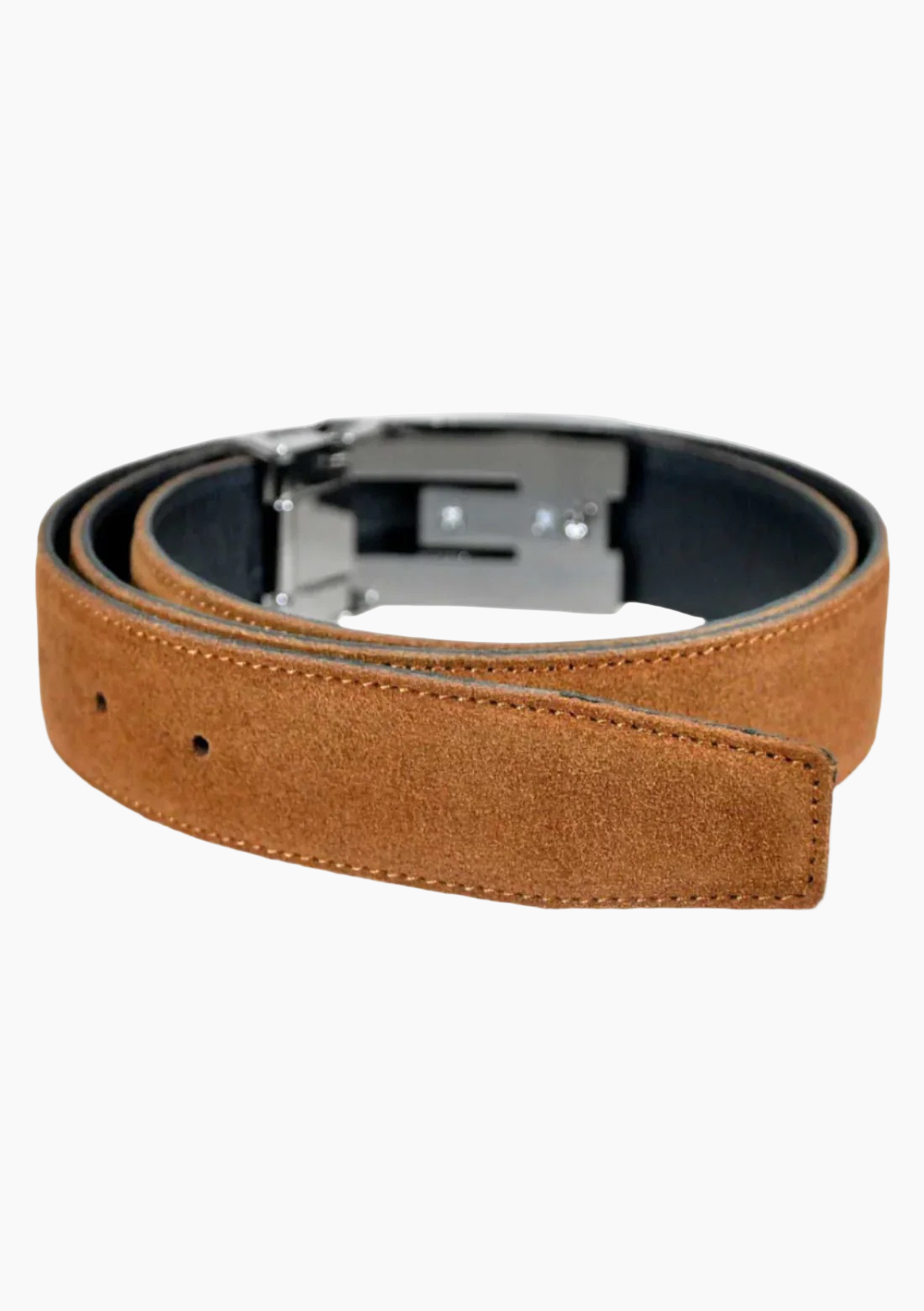 OHM Suede Leather Belts with Classic Buckle
