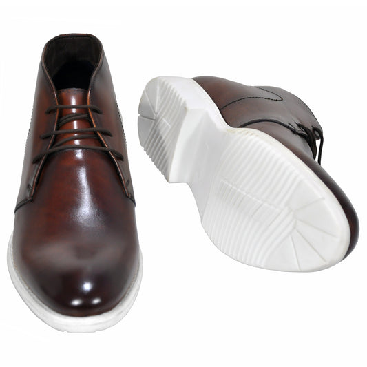 OHM New York Lifestyle Handmade Ankle Leather Boots