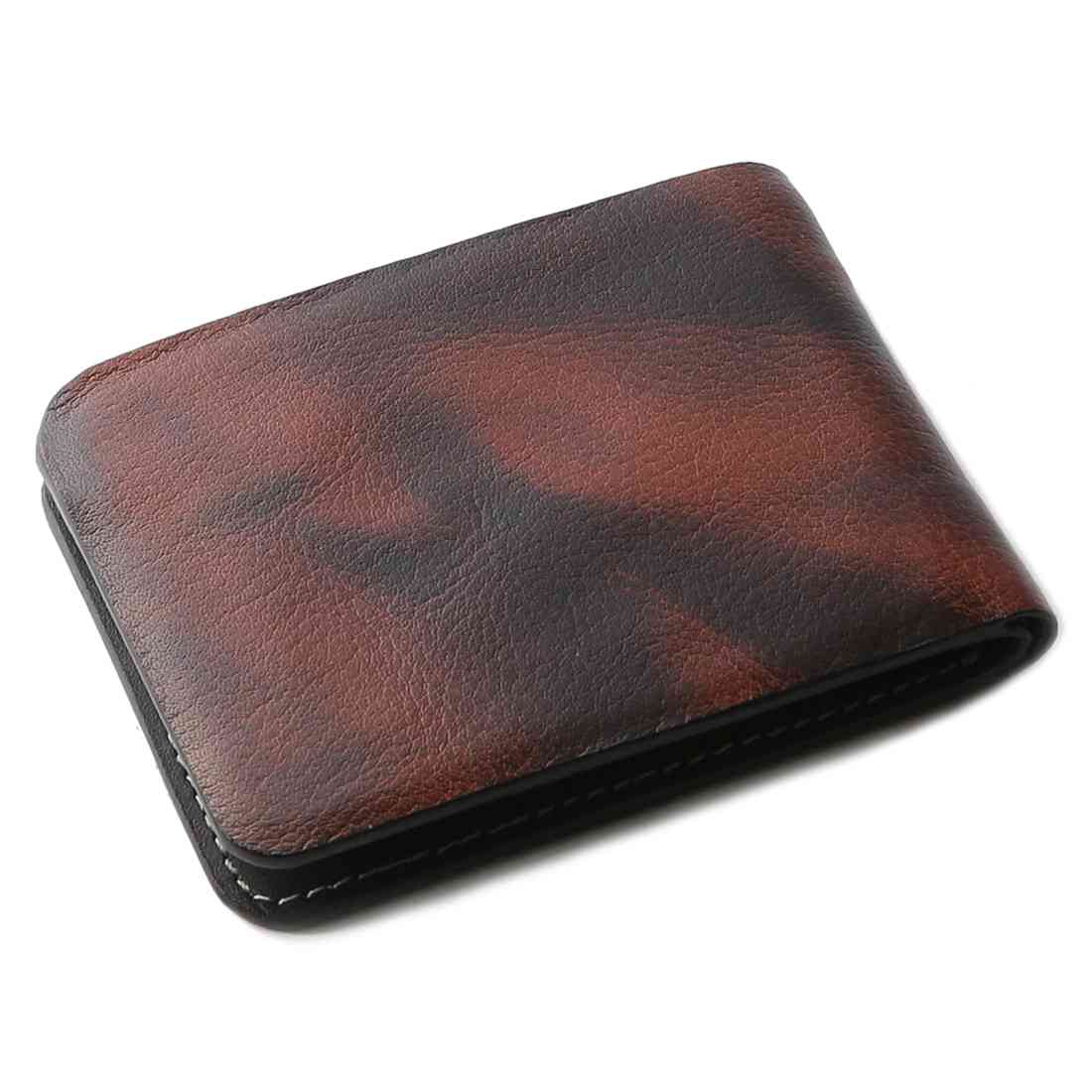 OHM New York Leather Wallet in Tiger Print