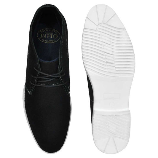 Lifestyle Classic Style Black Italian Leather Everyday Ankle Boots