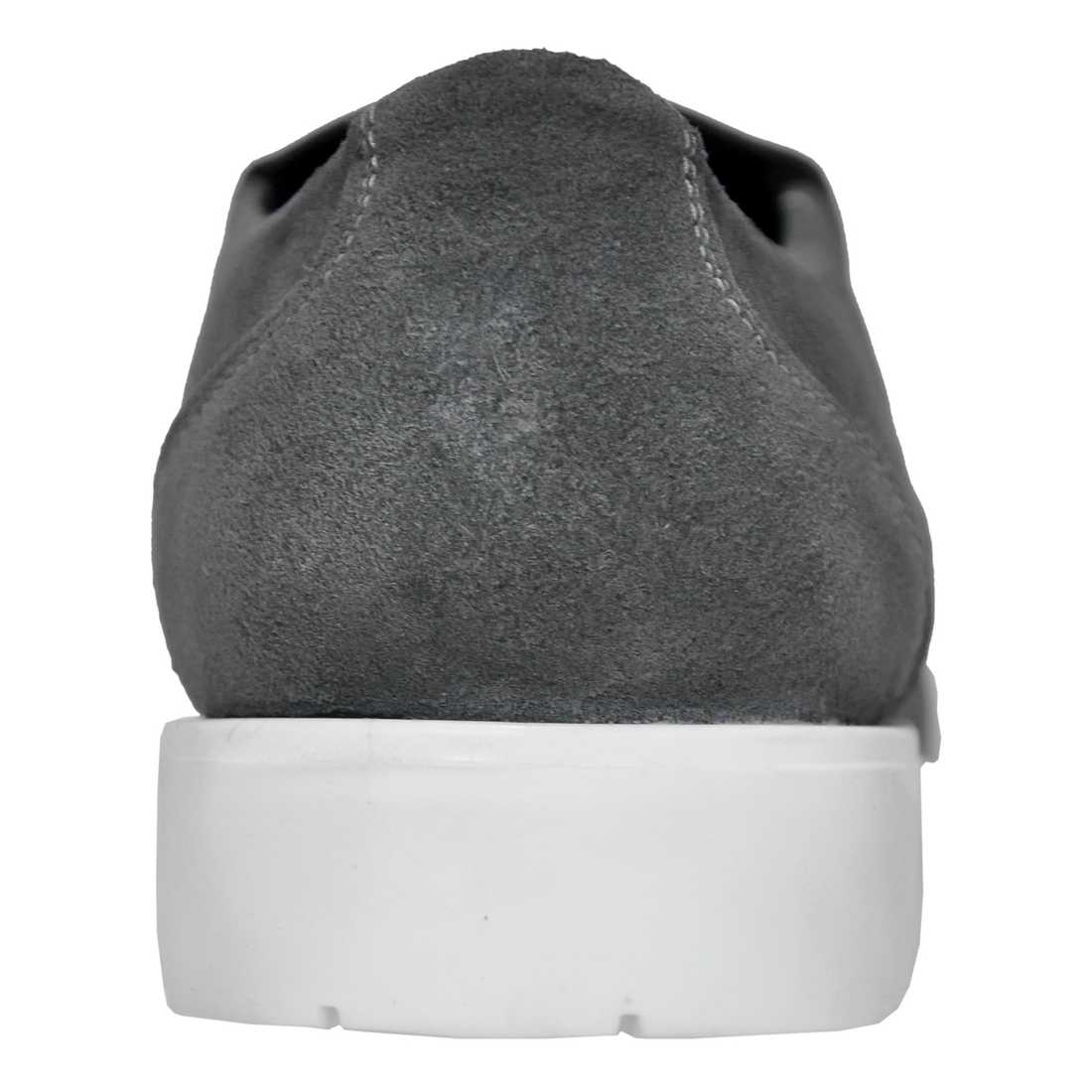 Casual Grey Premium Classic Leather Iconic Slip-On Shoes
