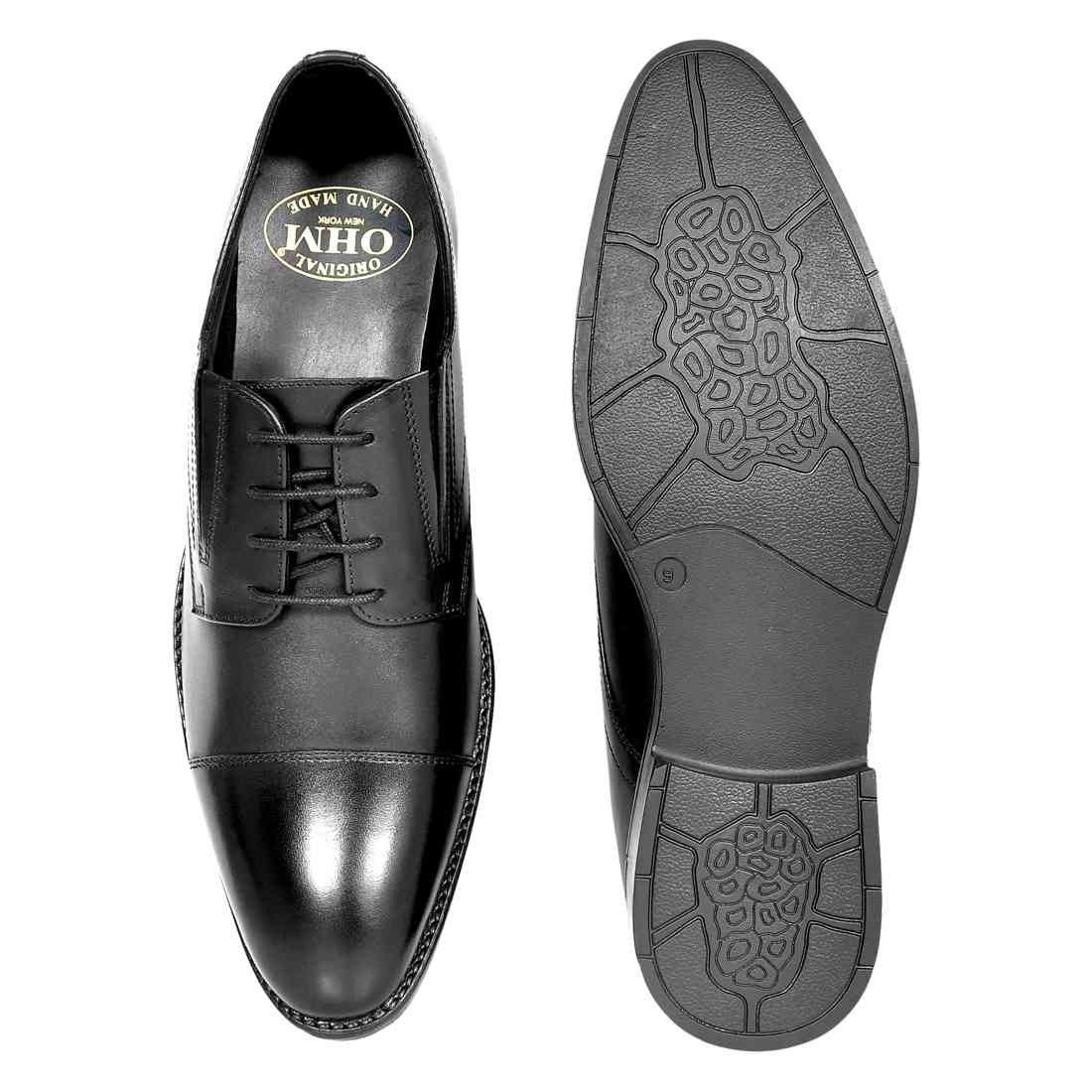 OHM New York Cap Toe Lace up Shoes with Slip-on Option