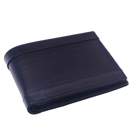 OHM New York Horizontal Lining Textured Leather Wallet
