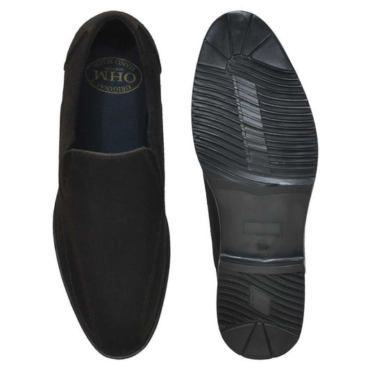 American Classic Leather Slip-On Shoes with Cushioned Insole