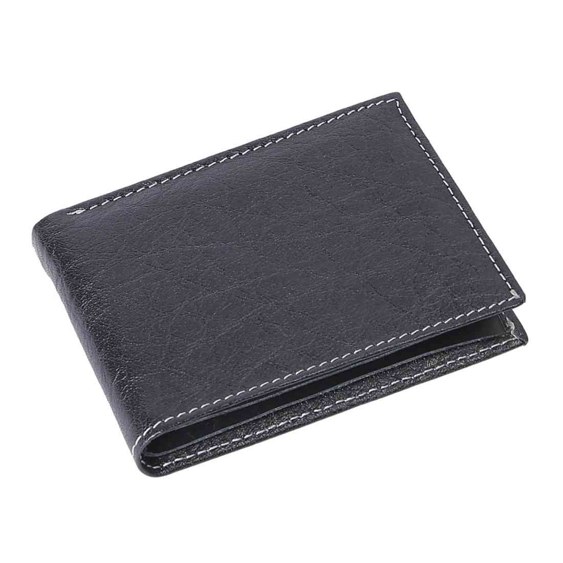 OHM Leather New York Wallet in Black/ Tan