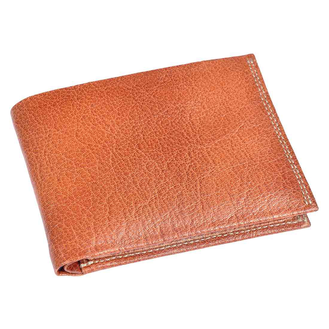 OHM New York Natural Grain Bill Fold Leather Wallet