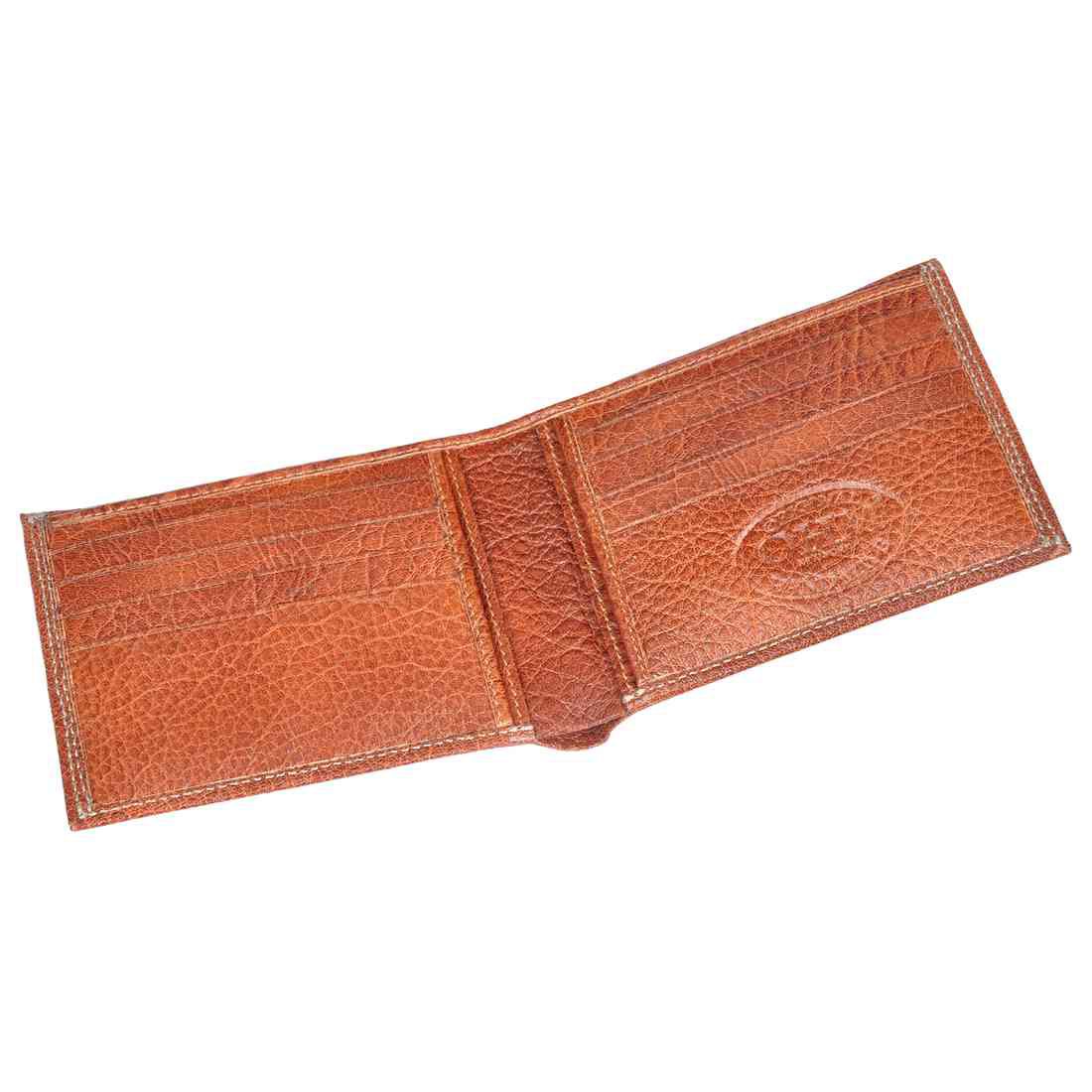 OHM New York Natural Grain Bill Fold Leather Wallet