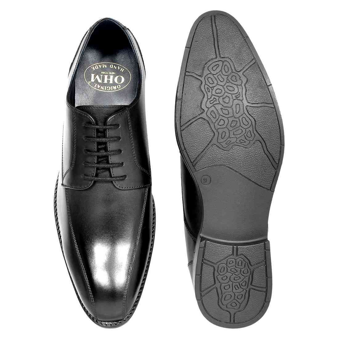 OHM New York Double Stitched Corporate Leather Shoes