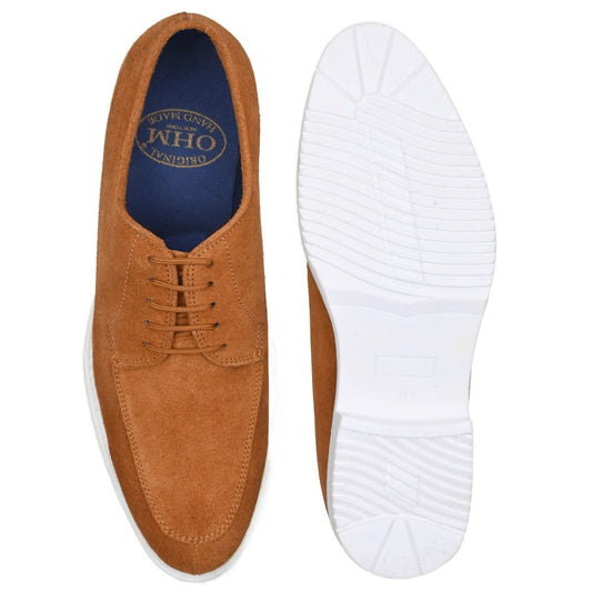 Lace-up Minimalist Style Designer Leather Shoes with Split Style