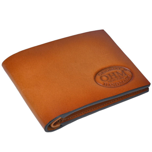 OHM New York Wealthy Cut Edge Next Generation Wallet in Cognac