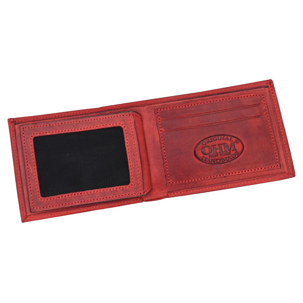OHM New York Men's Leather Slim ID Millennial Wallet