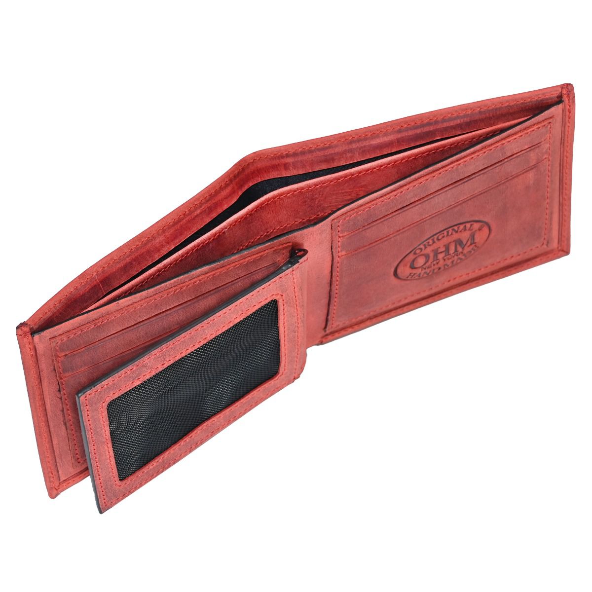 OHM New York Men's Leather Slim ID Millennial Wallet